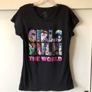 NWOT DC Girls Rule The World tee size 2XL